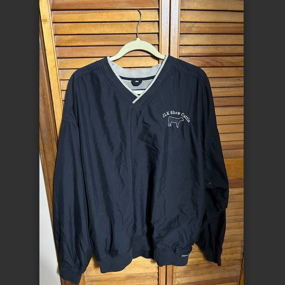 Extra Large LA Loving Black Windbreaker Crewneck - Picture 1 of 3